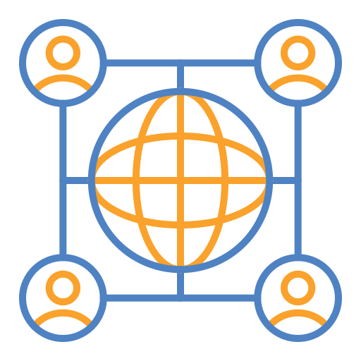 sieć globalna Generic color outline ikona
