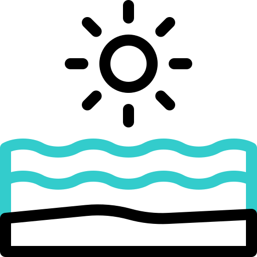 해변 Basic Accent Outline icon
