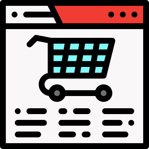 Электронная торговля Detailed Rounded Lineal color иконка