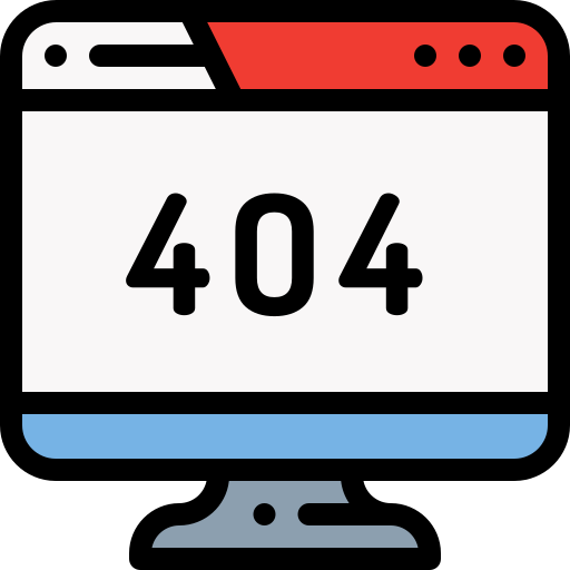 404 오류 Detailed Rounded Lineal color icon