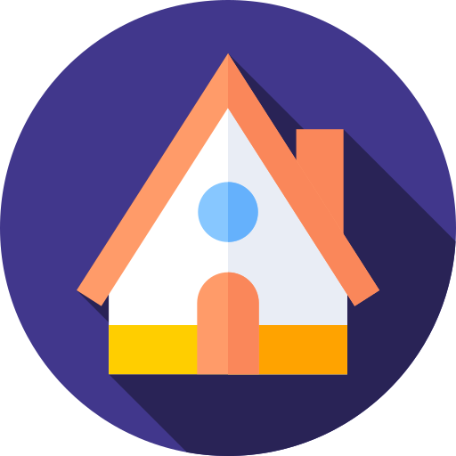 Cabin Flat Circular Flat icon