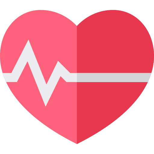 Heart beat Basic Straight Flat icon