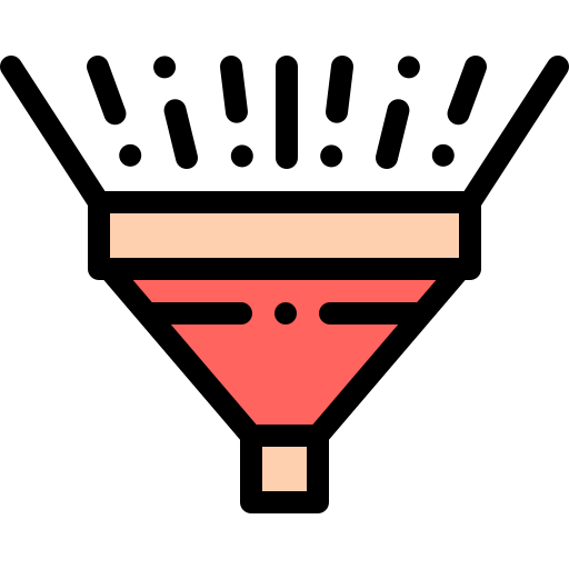 Funnel Detailed Rounded Lineal color icon