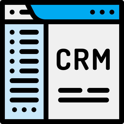 Crm Detailed Rounded Lineal color icono