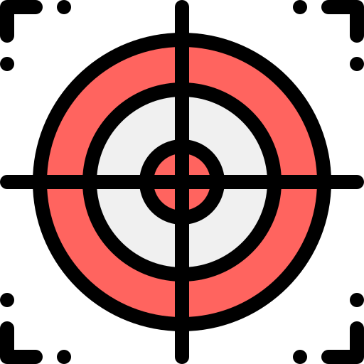 目標 Detailed Rounded Lineal color icon