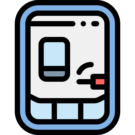 Exit door Detailed Rounded Lineal color icon