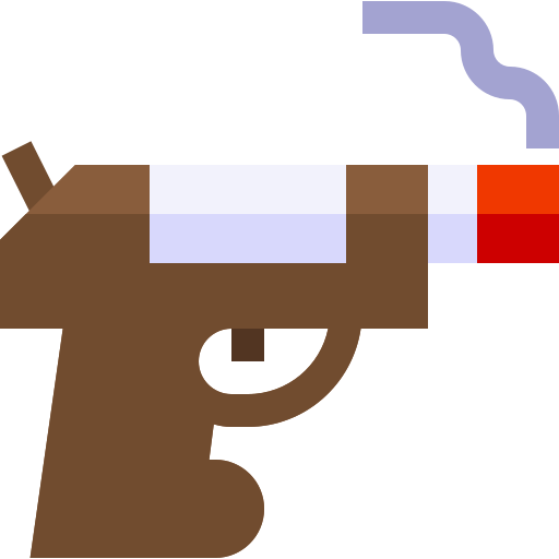 pistool Basic Straight Flat icoon