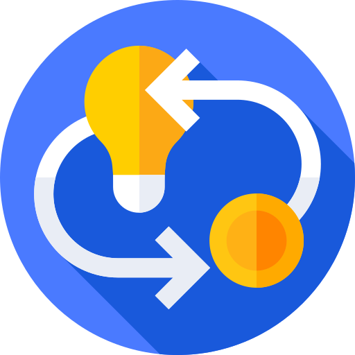 Idea Flat Circular Flat icon