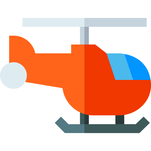 helikopter Basic Straight Flat icoon