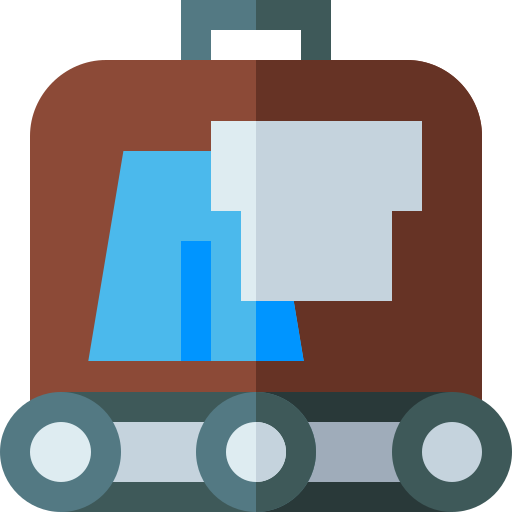 koffer Basic Straight Flat icoon