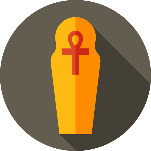 sarkofag Flat Circular Flat ikona