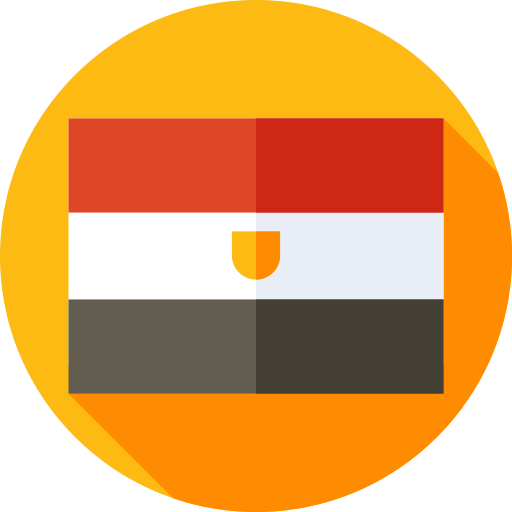 egypte Flat Circular Flat icoon