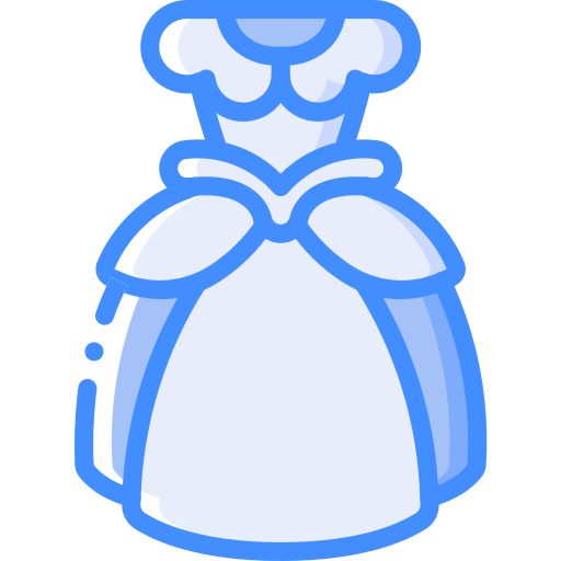 Dress Basic Miscellany Blue icon