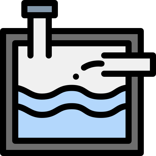 Sewage Detailed Rounded Lineal color icon