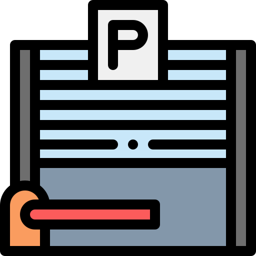 parkplatz Detailed Rounded Lineal color icon
