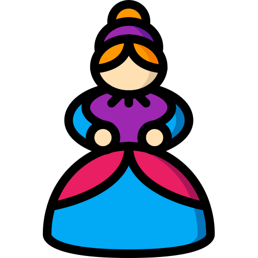 Принцесса Basic Miscellany Lineal Color иконка