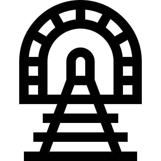 Túnel Basic Straight Lineal Ícone