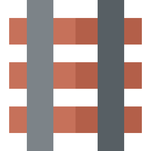 Railway Basic Straight Flat icon