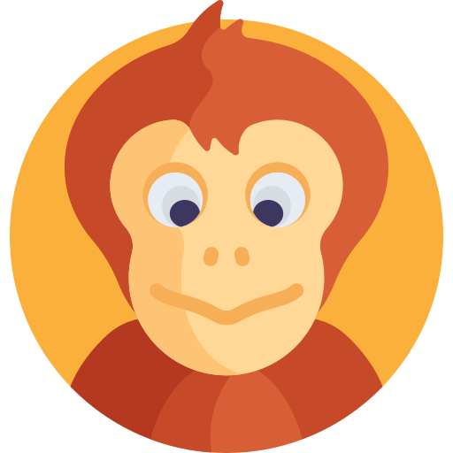 Monkey Detailed Flat Circular Flat icon