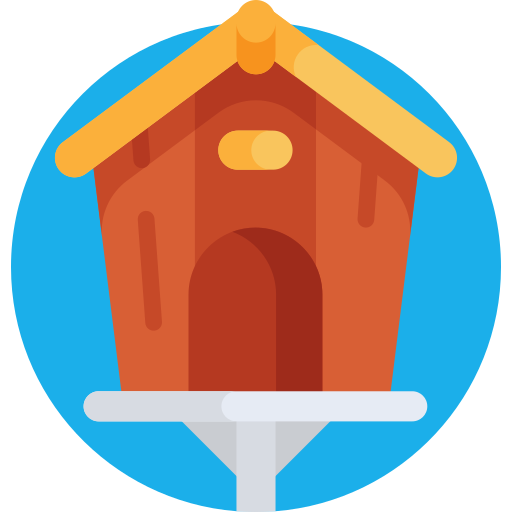 Birdhouse Detailed Flat Circular Flat icon