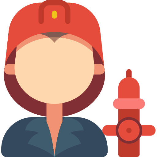 Firefighter Basic Miscellany Flat icon