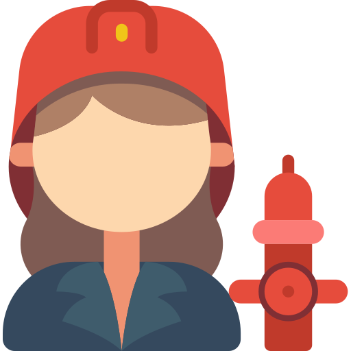 Firefighter Basic Miscellany Flat icon