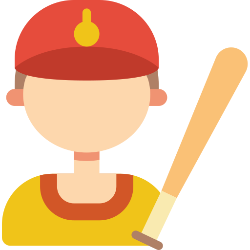 baseballspieler Basic Miscellany Flat icon