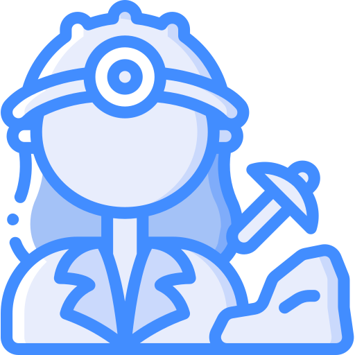 mijnwerker Basic Miscellany Blue icoon