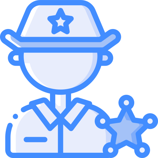 Sheriff Basic Miscellany Blue icon