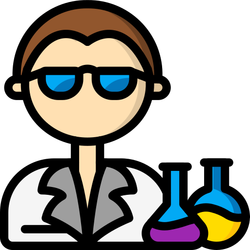 Scientist Basic Miscellany Lineal Color icon
