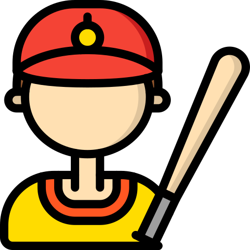 giocatore di baseball Basic Miscellany Lineal Color icona