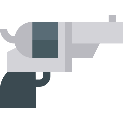 revolver Basic Straight Flat Icône