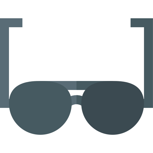 des lunettes de soleil Basic Straight Flat Icône