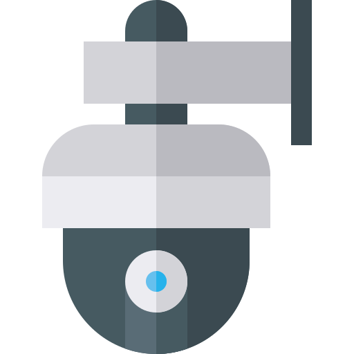 Überwachungskamera Basic Straight Flat icon