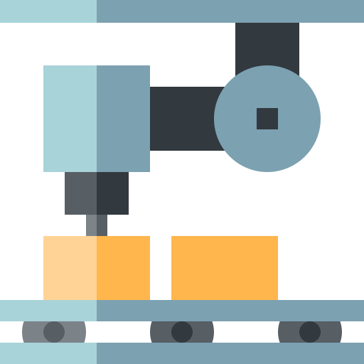 Robot arm Basic Straight Flat icon