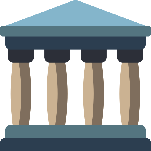 Templo griego Basic Miscellany Flat icono