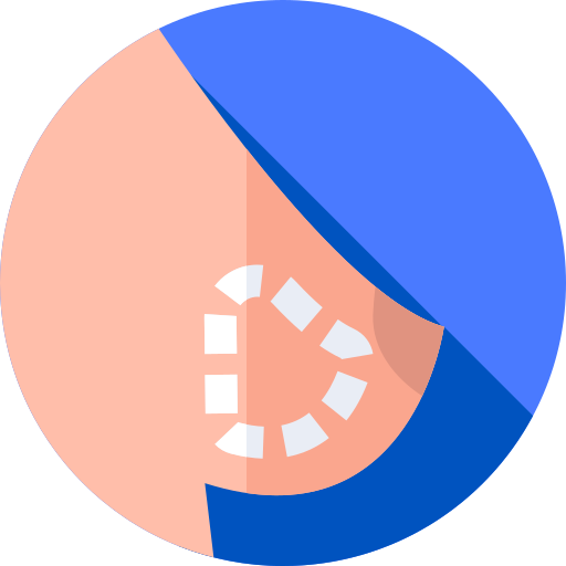 mammografie Flat Circular Flat icoon