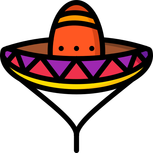 Mexican hat Basic Miscellany Lineal Color icon