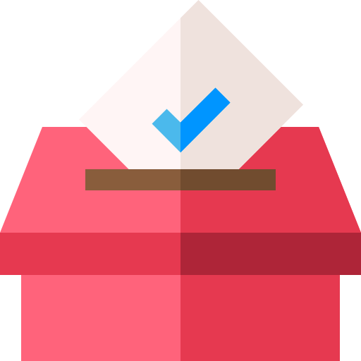 Casilla de votacion Basic Straight Flat icono
