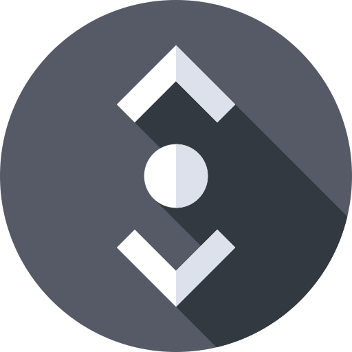 scrollen Flat Circular Flat icon