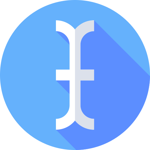 Tipo Flat Circular Flat icono