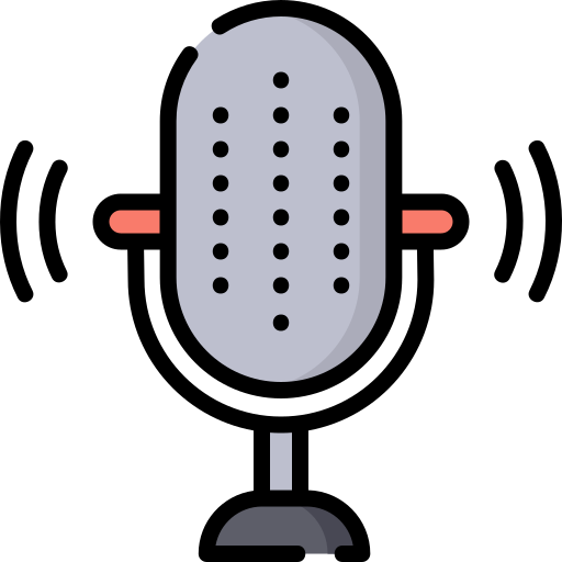 Micrófono Special Lineal color icono
