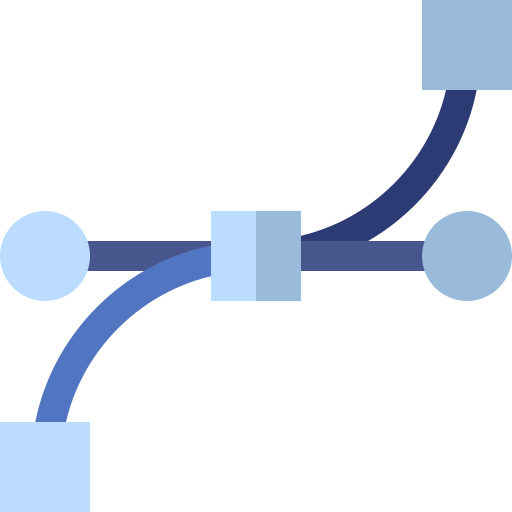 Anchor point Basic Straight Flat icon