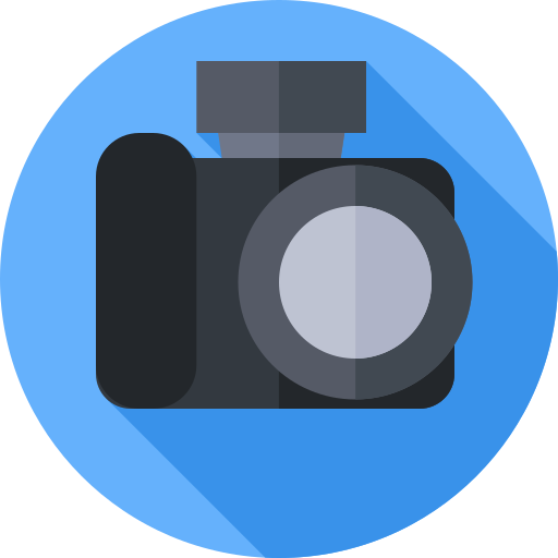 Camera Flat Circular Flat icon