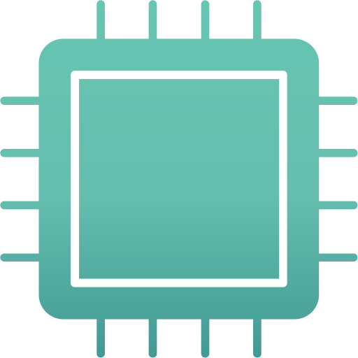 Processor Generic gradient fill icon