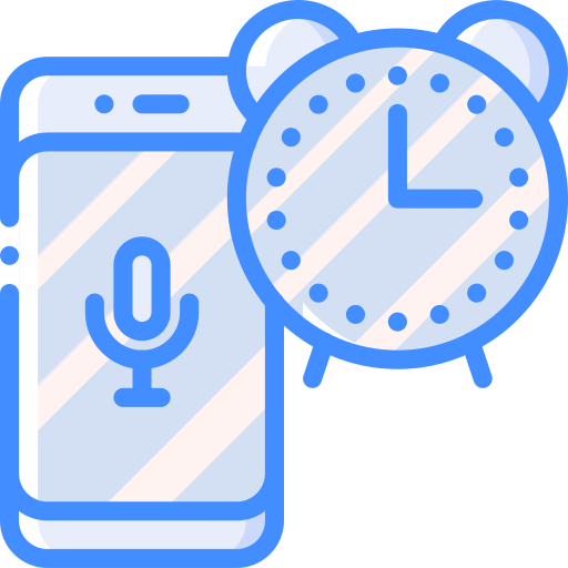 Voice assistant Basic Miscellany Blue icon