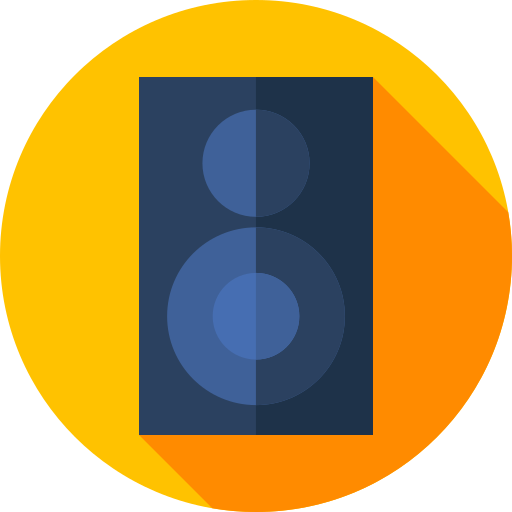 lautsprecher Flat Circular Flat icon