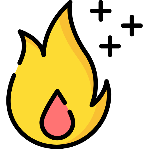 燃えた Special Lineal color icon