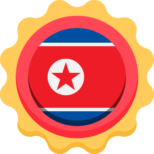 korea północna Generic color fill ikona