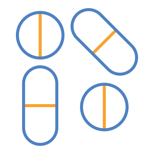 pastillas Generic color outline icono